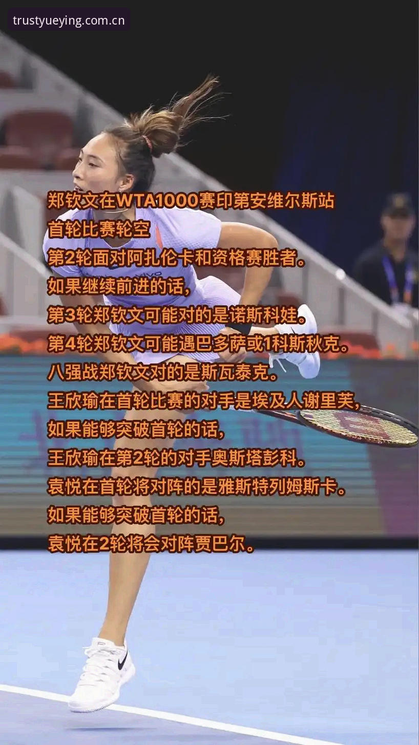 悦盈体育观赛指南：法网女单签表解析与郑钦文保分攻略